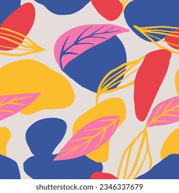Light Seamless Classic Isolated Fabrics Print. Vibrant Repeated Elegant Foliage Scribble, Seamless Art. Gradient Seamless Summer Garden Decor Vector. 