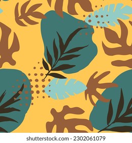 Light Seamless Decoration Vintage Scribble Wallpaper. Yellow Seamless Elegant Trendy Lines, Seamless Art. White Endless Contemporary Organic Quill Backdrop. 