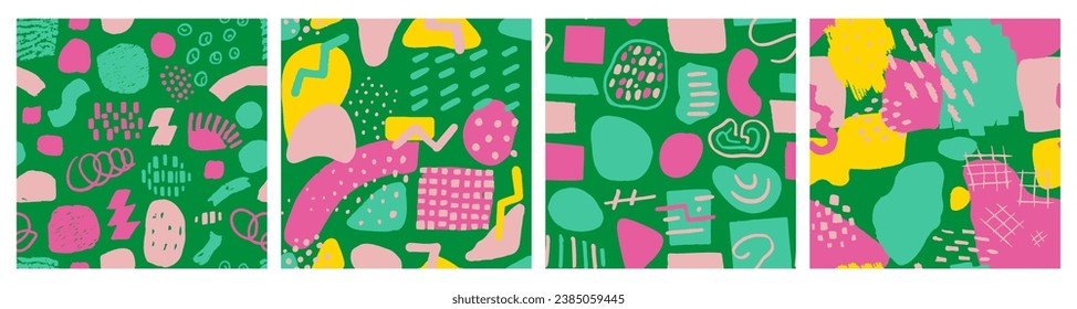 Light Seamless Decoration Vintage Watercolor Stripes. Bright Repetitive Elegant Artistic Artwork, Seamless Doodle. Pink Continuous Stylish Trendy Fabrics Card