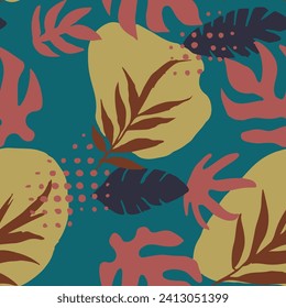Light Seamless Elegant Blossom Textile Backdrop. White Repetitive Contemporary Tree Fabrics, Seamless Print. Orange Repeated Nature Branch Surface Design. 
