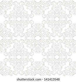 light seamless floral ornate pattern