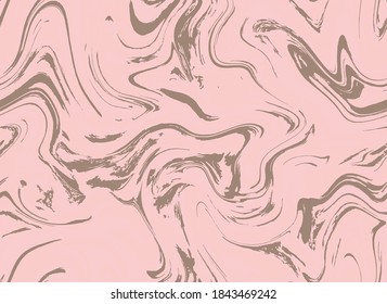 Leichter, nahtloser, farbiger Marmor. Schwarz-Repeat-Grafik-Hintergrund. Hellrosa Abstrakte Vektorgrafik. Weiß rosa Gouache Vektorkunst. Nahtloser Fluss.