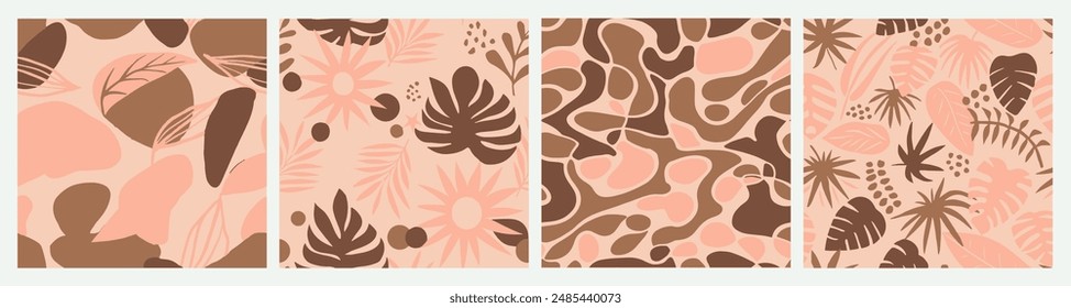 Light Seamless Nature Isolated Surface Texture. Blue Seamless Creative Natural Artwork, Seamless Vector. Vibrant Repeated Fashion Beauty Illustration Design. 