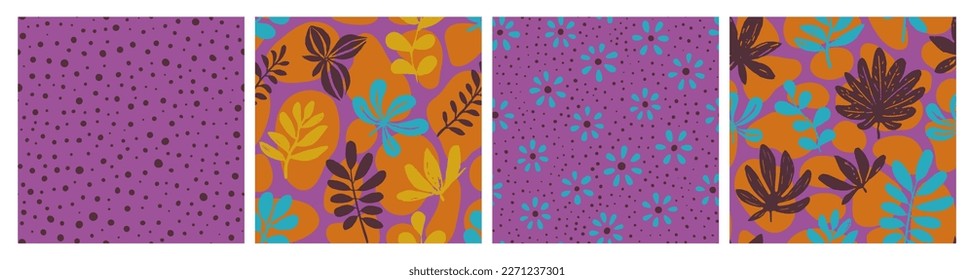 Light Seamless Nature Natural Textile Art. Vivid Continuous Color Beautiful Ornament, Seamless Pattern. Orange Endless Abstract Beauty Surface Texture. 