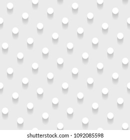 light seamless paper pattern with polka dots