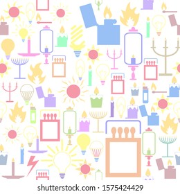 light seamless pattern background icon.