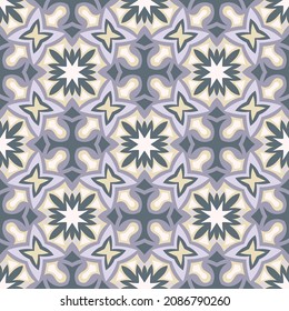 Light seamless pattern with celtic motives.  Vector illustration for print, fabric, cover, packaging, interior decor, blog decoration and other your projects.