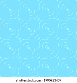 Light seamless pattern in a minimalistic style. Blue background with lines