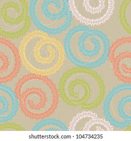 Light Seamless Pattern Stylized with lace