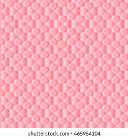 Light seamless patterns of hearts. Romantic pink backgrounds. Valentine's day design. Texture for web, for paper.