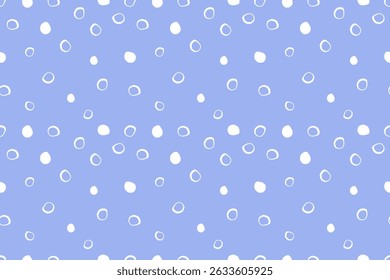 Licht naadloos polka dot patroon op blauwe achtergrond. Abstracte vlekken. Voor achtergronden, wallpapers, textiel, verpakking en website.