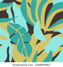Light Seamless Summer Simple Paint Pattern. Purple Repeated Decoration Flora Surface, Seamless Vector. Orange Continuous Contemporary Blossom Artwork Art. 