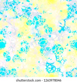 Light seamless texture with yellow, blue, pink, white colors. 