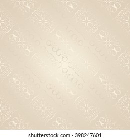 Light Seamless Wallpaper. Vector Background. Seamless pattern with lace elements. Template for your design   