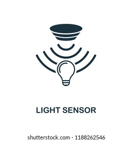 Light Sensor Icon. Monochrome Style Design From Sensors Collection. UX And UI. Pixel Perfect Light Sensor Icon. For Web Design, Apps, Software, Printing Usage.