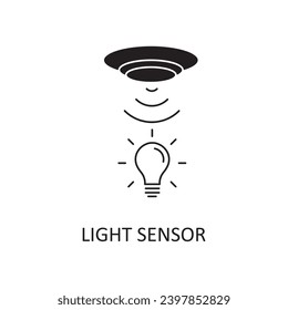 Light Sensor icon. light sensor icon. For web design, apps, creative flat trendy style illustration on white background..eps