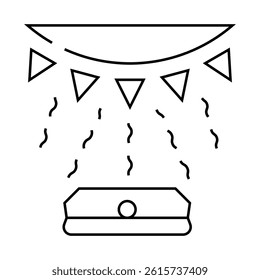 light sensor line icon vector. light sensor sign. isolated contour symbol black illustration