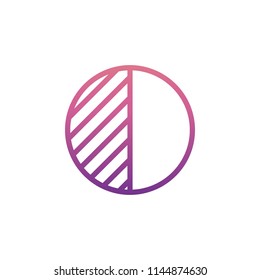 símbolo de ajuste de luz icono en estilo degradado en fondo blanco