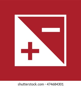 Light settings for camera icon . Vector illustration