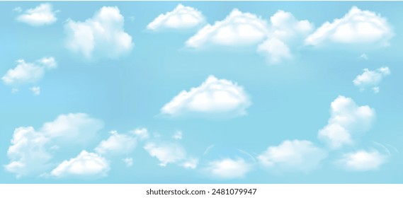 Light shade of blue sky vector with mesh effect.