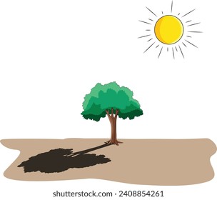 Light and shadow effect vector illustration