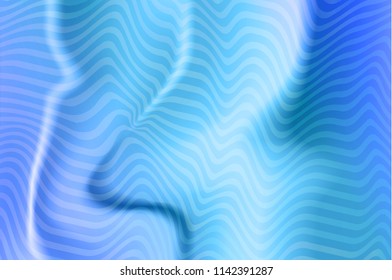 Light and shadow on the pattern Beautiful linen cloth texture.Wonderful magic background. Fantasy colorful card. Iridescent art. Trendy punchy pastel blue color. vector illustration.