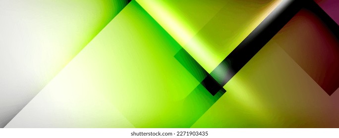 Light and shadow squares and lines abstract background