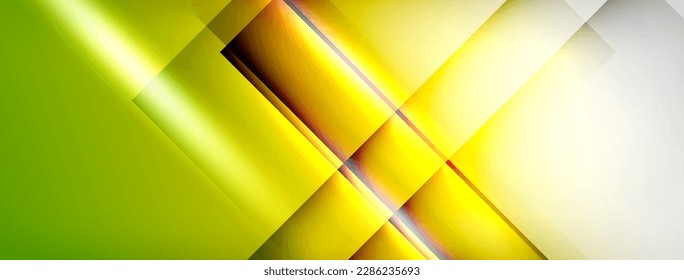 Light and shadow squares and lines abstract background