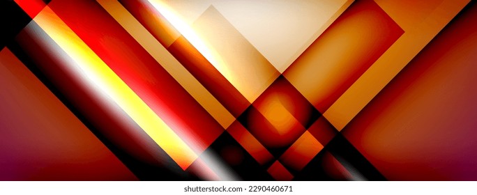 Light and shadow squares and lines abstract background