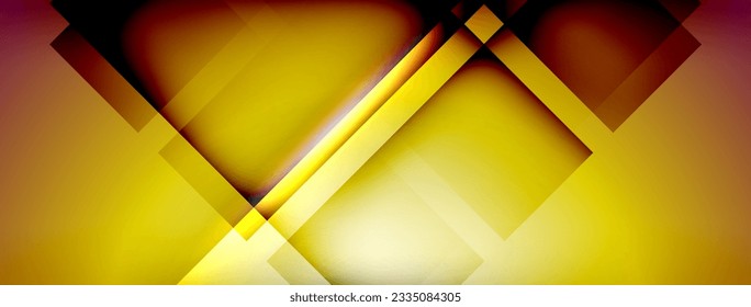 Light and shadow squares and lines abstract background