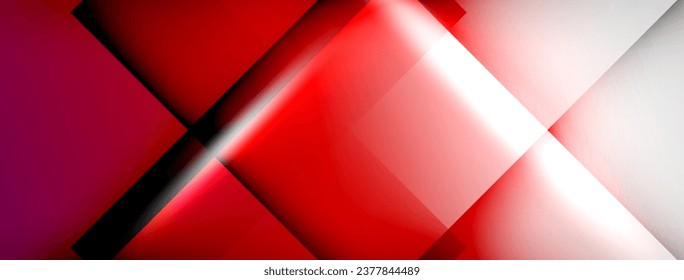 Light and shadow squares and lines abstract background