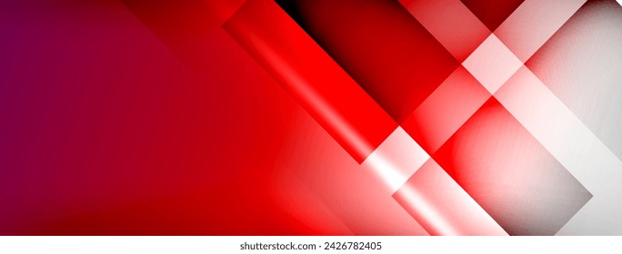 Light and shadow squares and lines abstract background