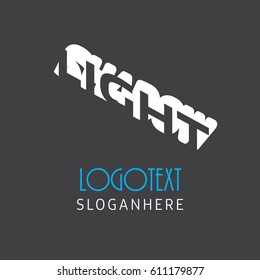 Light Shadow text logo icon design template elements