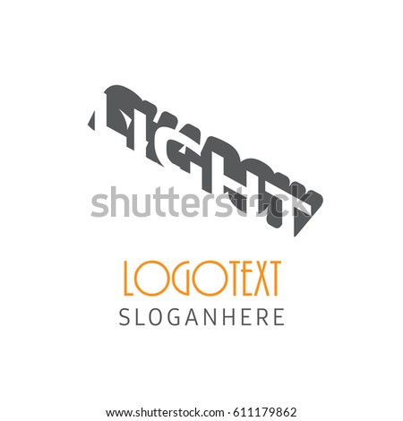 Light Shadow text logo icon design template elements
