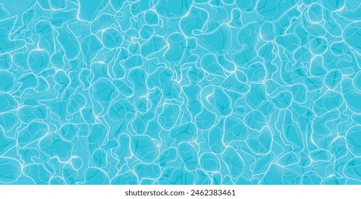 Light and shadow of water waves on a seamless background.