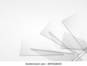 Light Shapes Business Vector Gray Background. Modern Template. Transparent Abstract Triangle Banner. Graphic Design.