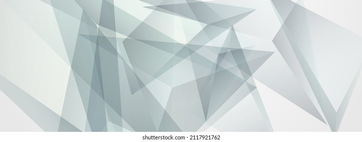 Formas Ligeras Vector Empresarial Fondo Gris Panorámico. Diseño creativo de elementos. Diseño Gráfico Blanco. Afiche Geométrico Resumen.