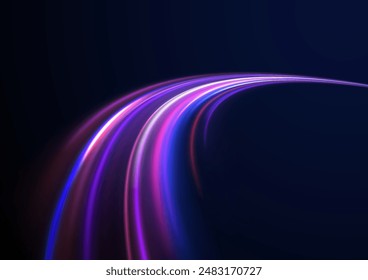 Light shining effect. glowing shiny speed lines effect vector background. Glowing speed lines. Abstract background with speed lines. Vector illustration. Futuristic. The light lines of the road 