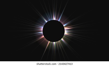 A light shining image at the back of a round object. Vector data that is easy to edit.