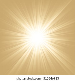 Light shining on bright background Vector illustration