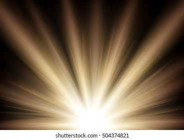 Light shining on clipping mask vector illustration