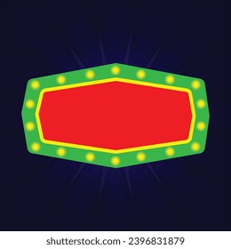 light sign billboard vektor illustration