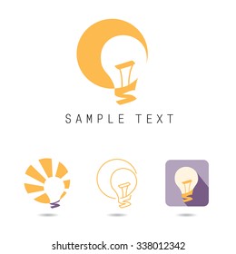 Light sign icon set