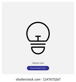 Light sign icon in trendy flat style isolated on grey background, modern symbol vector illustration for web