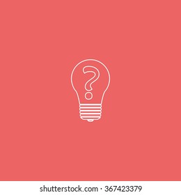 Light sign ideas icon.