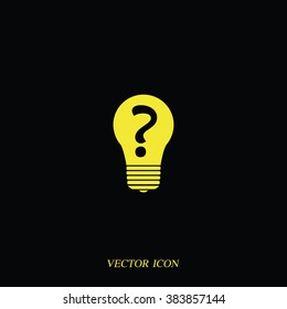 Light sign ideas icon.