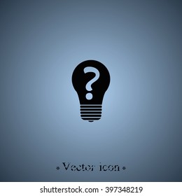Light sign ideas icon.