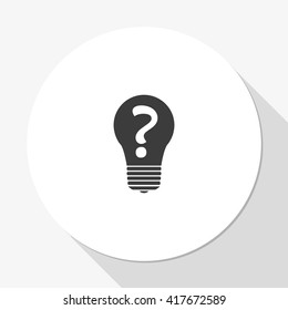 Light sign ideas icon.