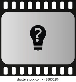 Light sign ideas icon.