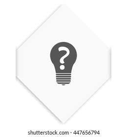 Light sign ideas icon.